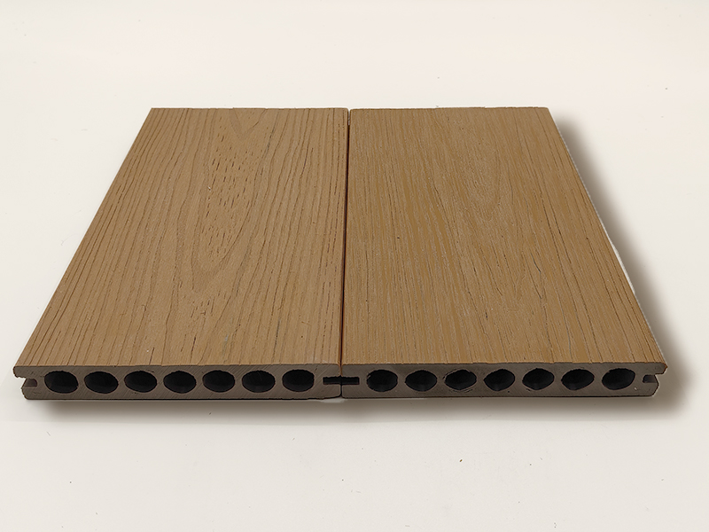 戶外塑木地板-多規格實心戶外防滑槽面木塑地板